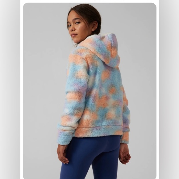 Athleta Girl So Snug Printed Sherpa Hoodie - Picture 1 of 8